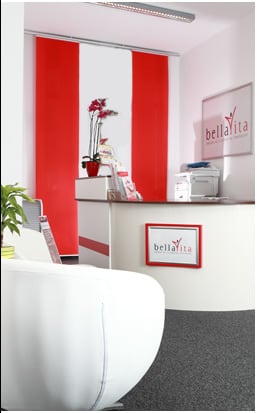 Empfangsbereich von bellaVita Medical Cosmetic